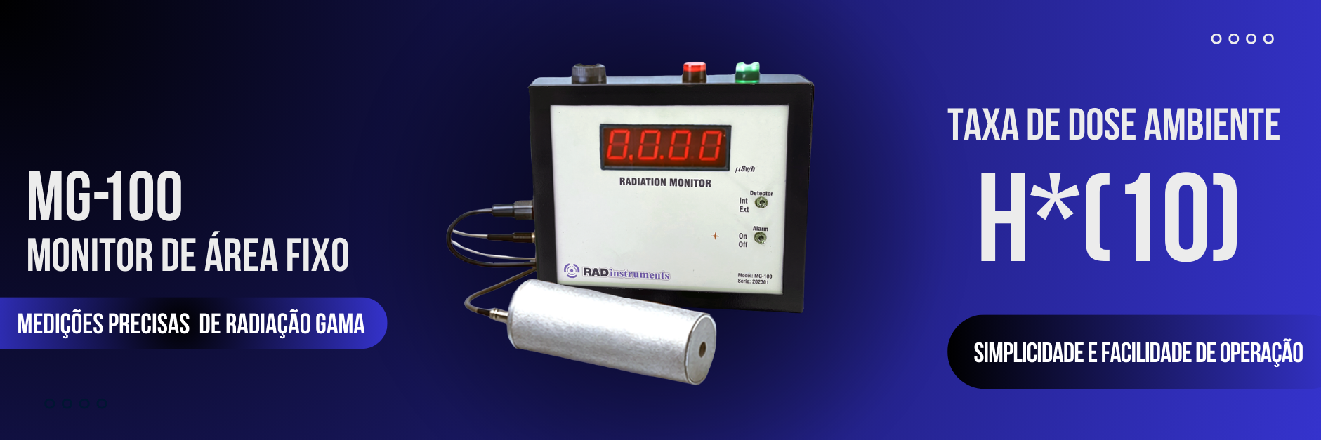 Equipamentos RADinstruments para radioprotecao